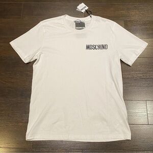 Moschino White Short Sleeve Tee for Men